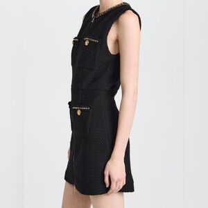 alice + olivia Lachlan Zip Front Pocket Mini Dress